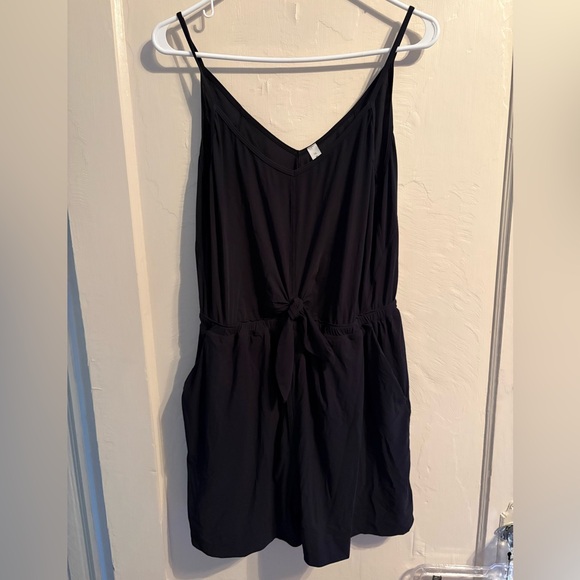 lululemon athletica Pants - lululemon athletica: Women’s Black Sleeveless Jumpsuit with Waist Tie